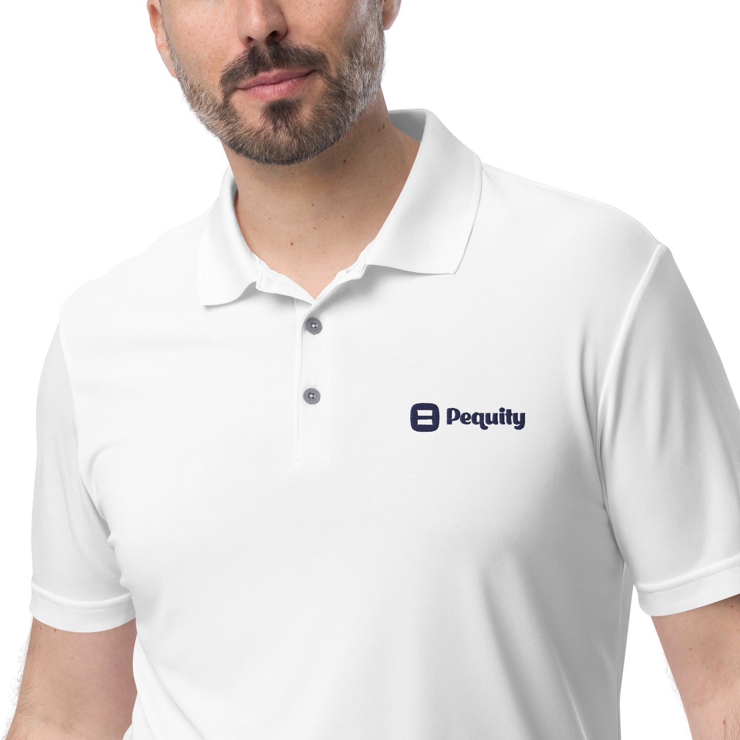 Embroidered Logo Adidas Performance Polo Shirt