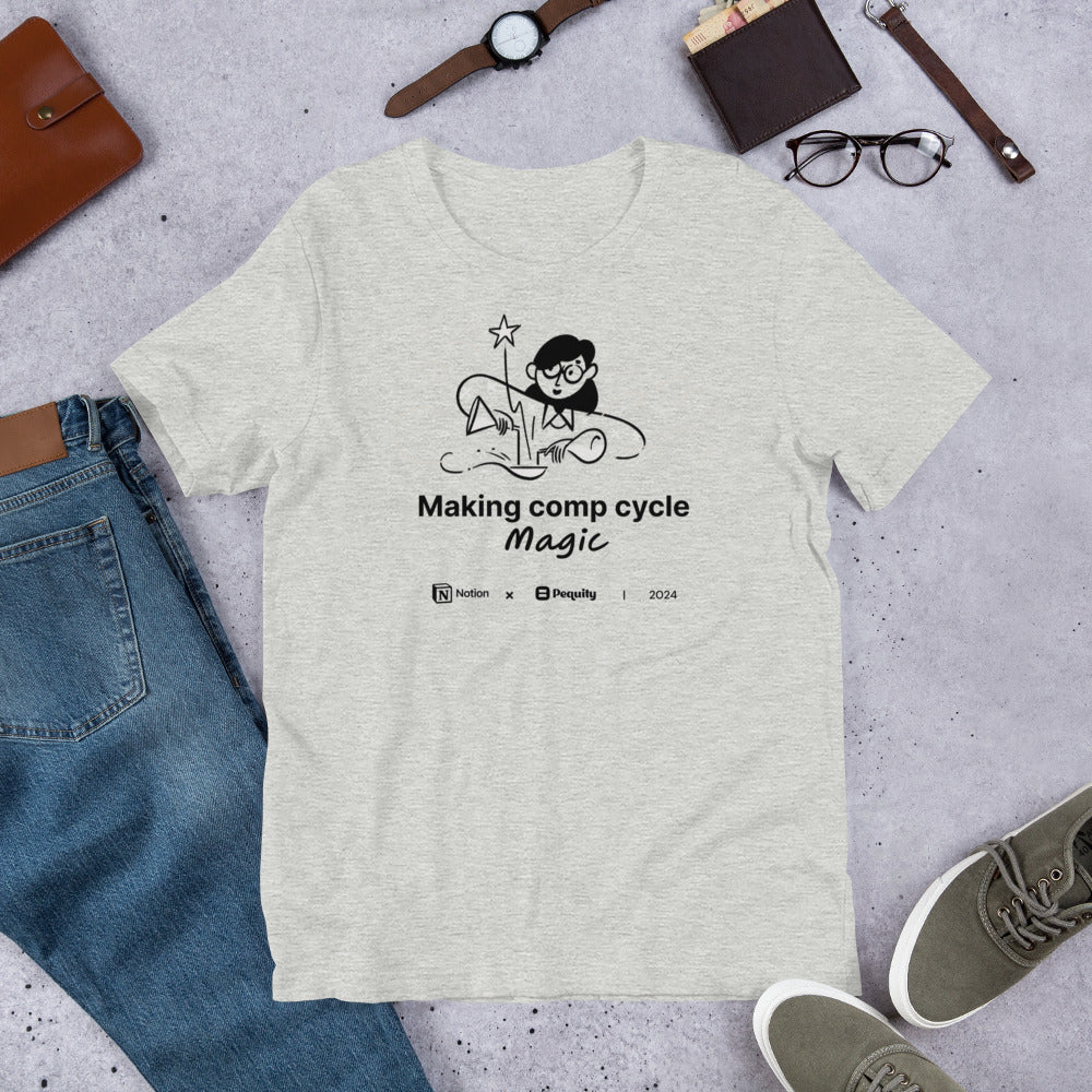 Pequity x Notion 2024 Comp Cycle | Making Comp Cycle Magic | Unisex t-shirt