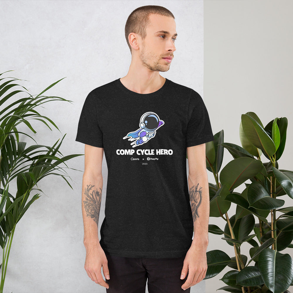 Pequity x Canva 2023 Comp Cycle | Comp Cycle Hero | Unisex T-shirt