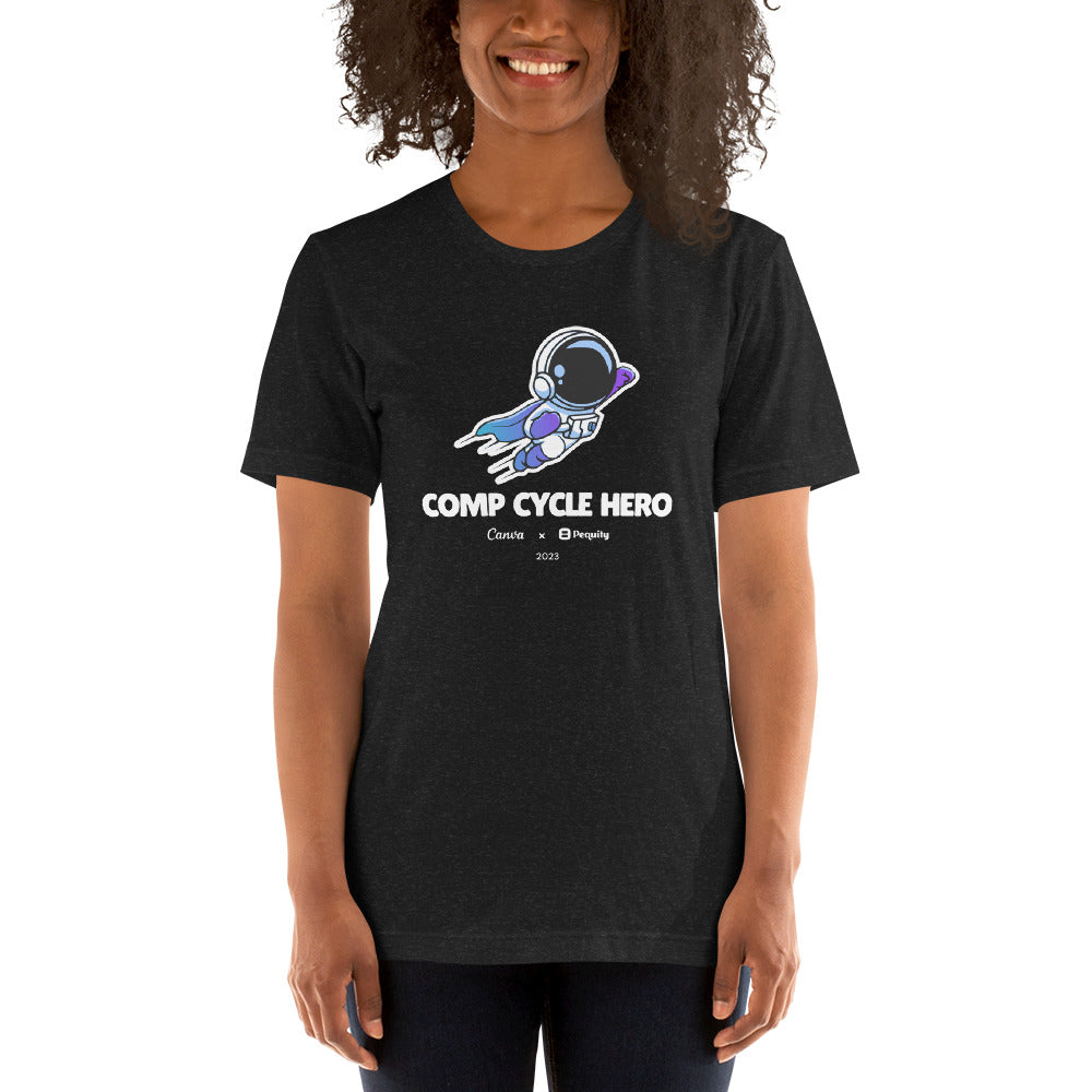 Pequity x Canva 2023 Comp Cycle | Comp Cycle Hero | Unisex T-shirt