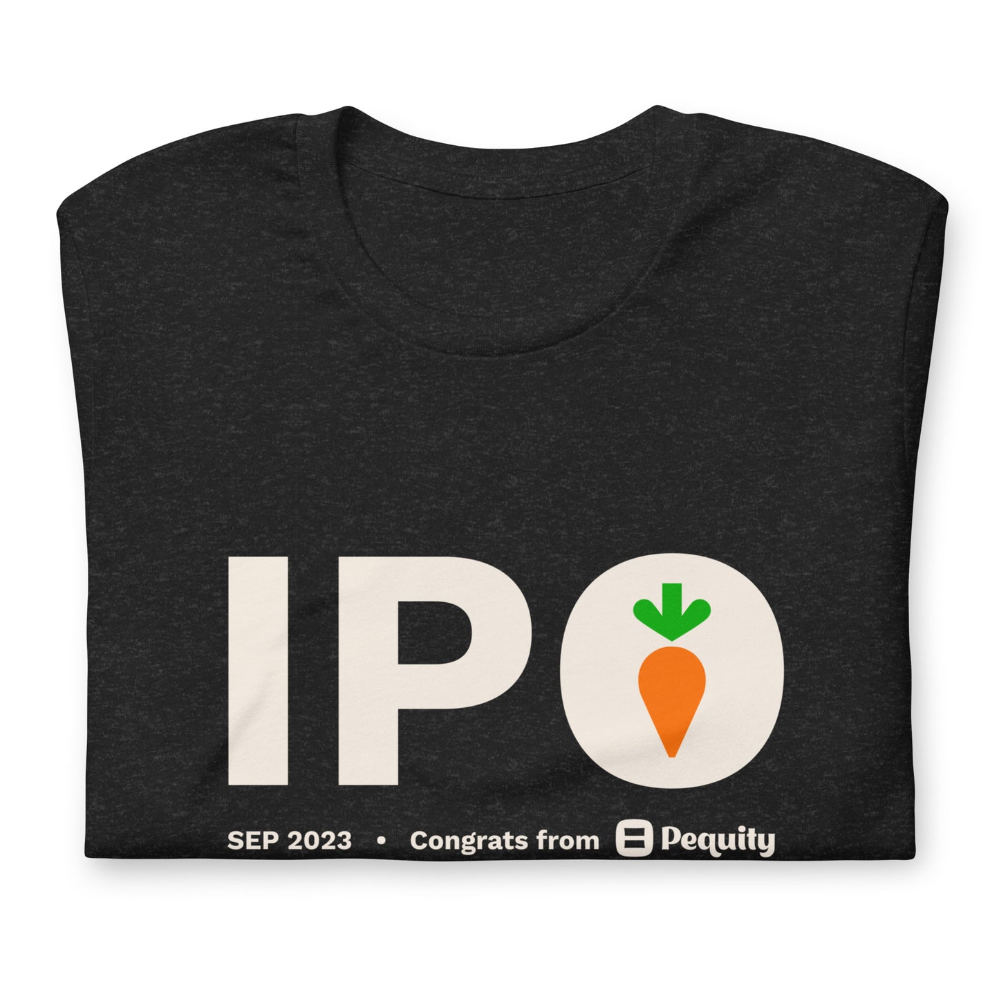 Pequity x Instacart IPO | Dark Unisex t-shirt