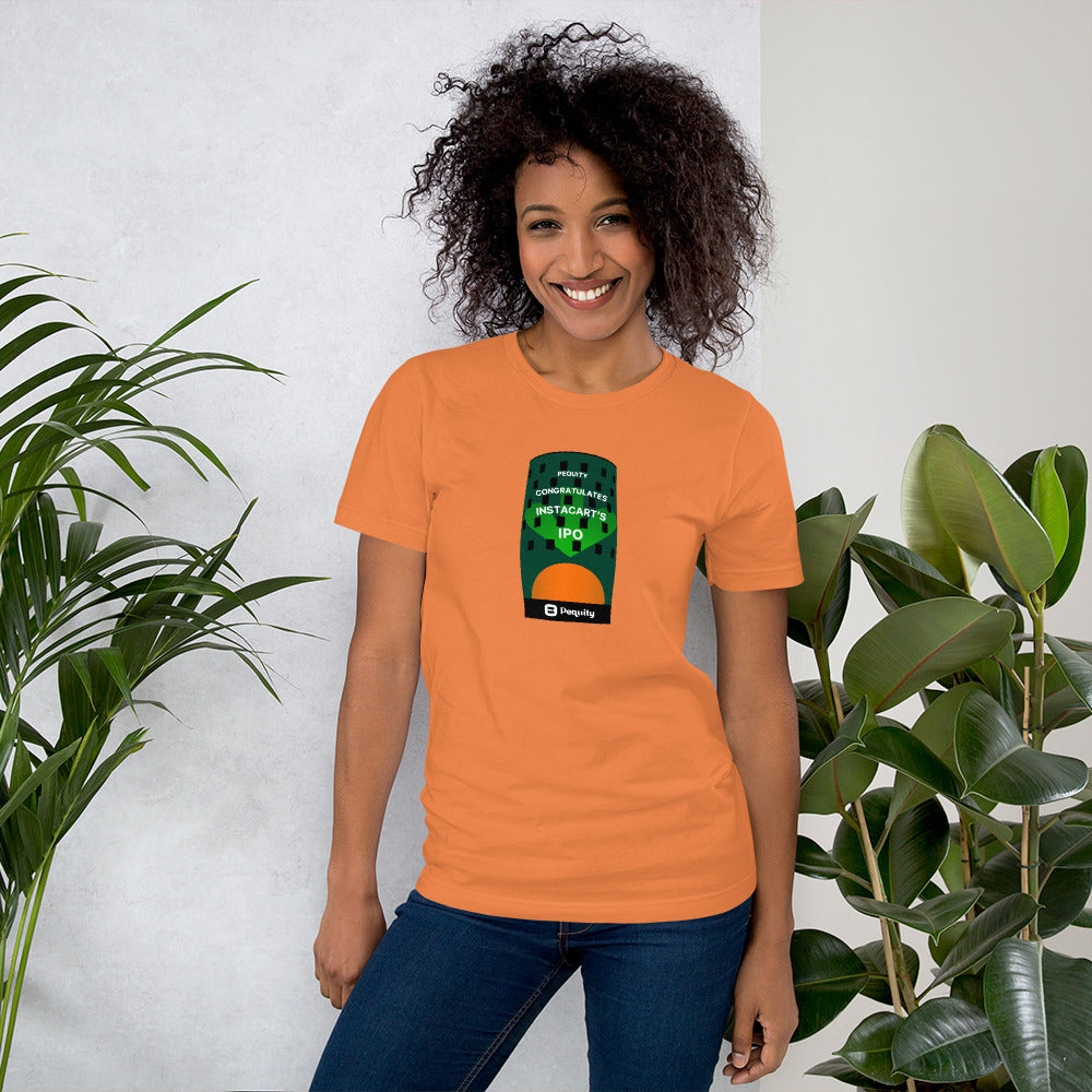 Pequity x Instacart IPO | NASDAQ Unisex t-shirt