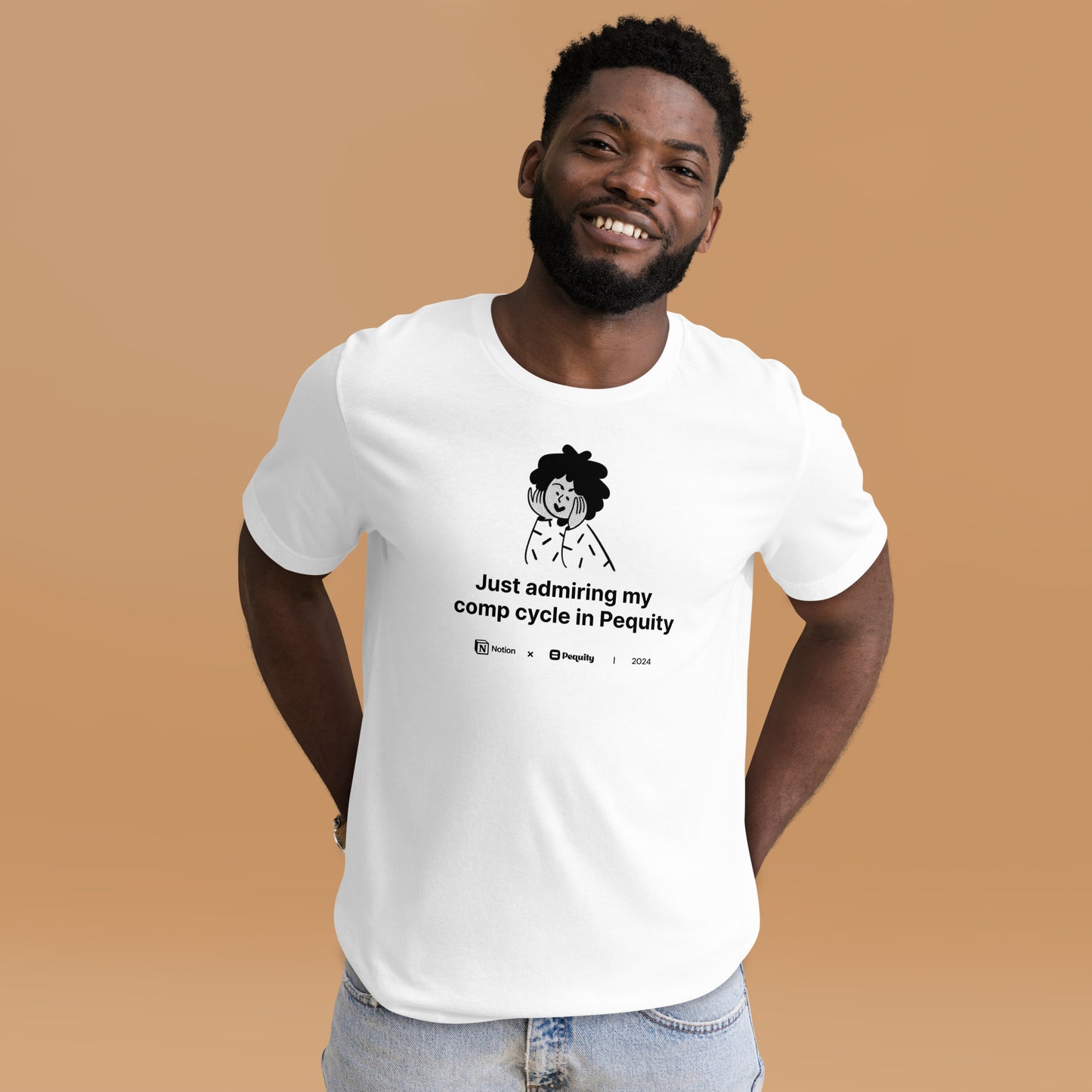 Pequity x Notion 2024 Comp Cycle | Just admiring | Unisex t-shirt