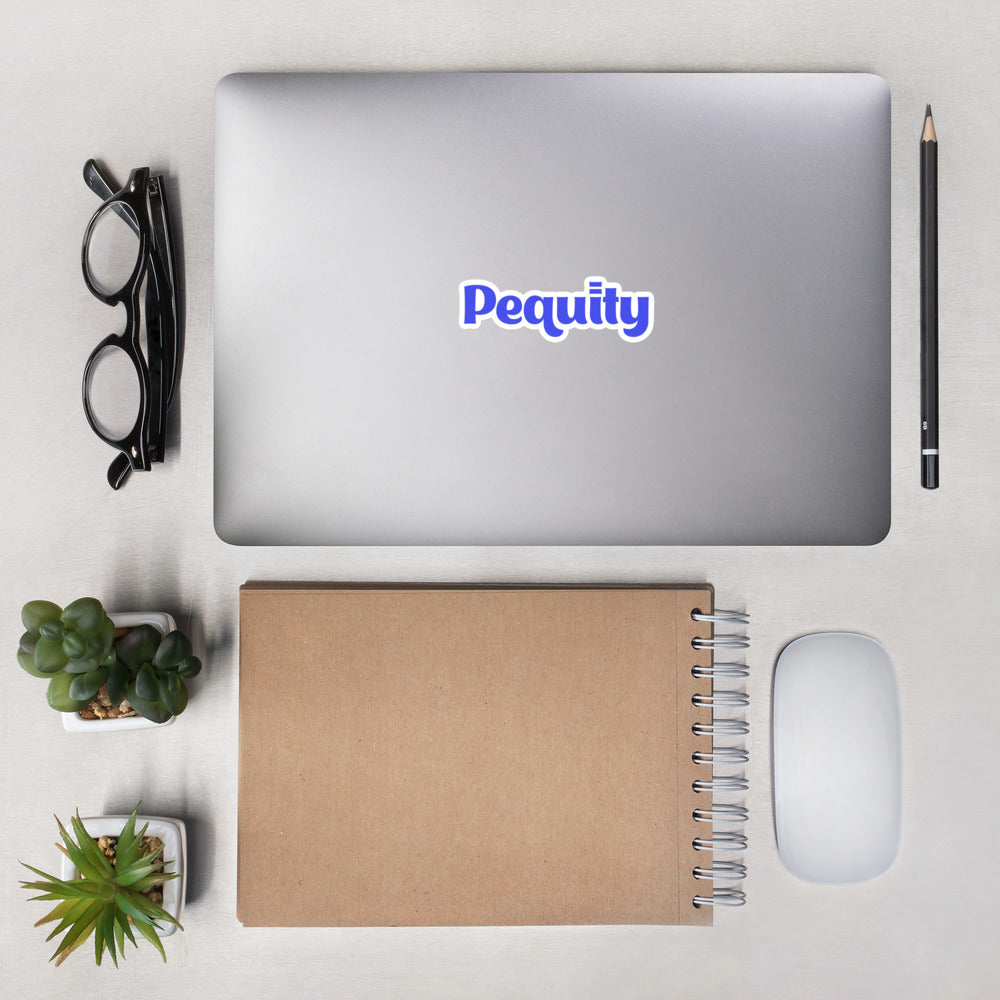 Pequity Logo Kiss-Cut Stickers