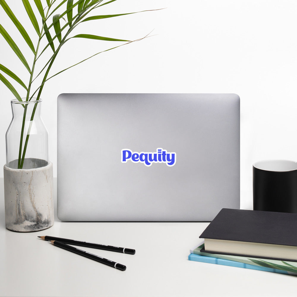 Pequity Logo Kiss-Cut Stickers