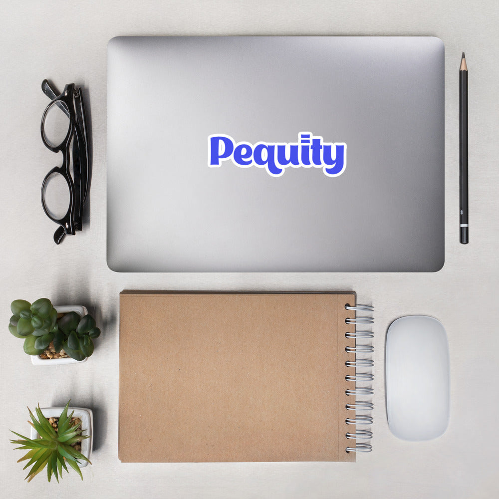 Pequity Logo Kiss-Cut Stickers