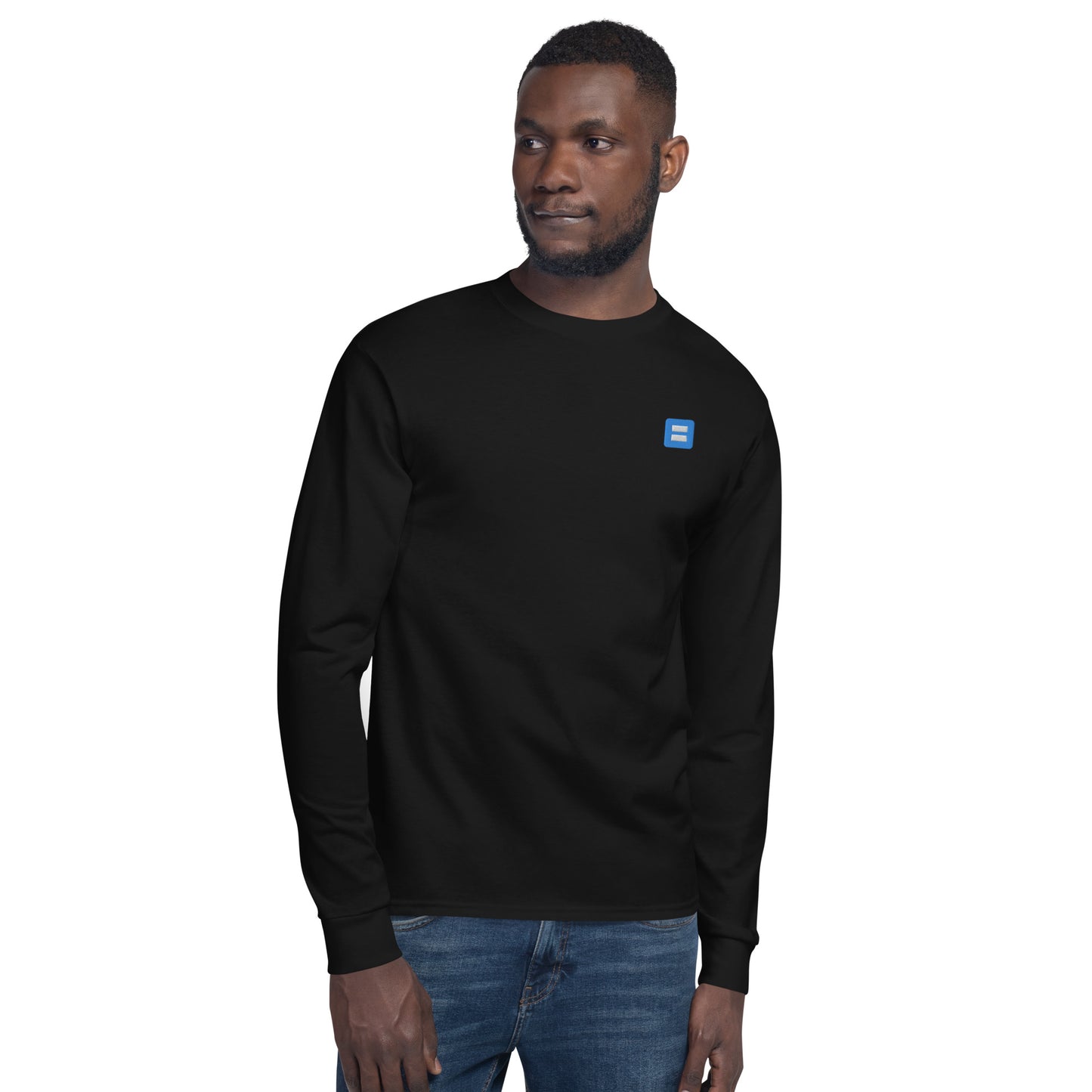 Embroidered Favicon Champion Long Sleeve Shirt