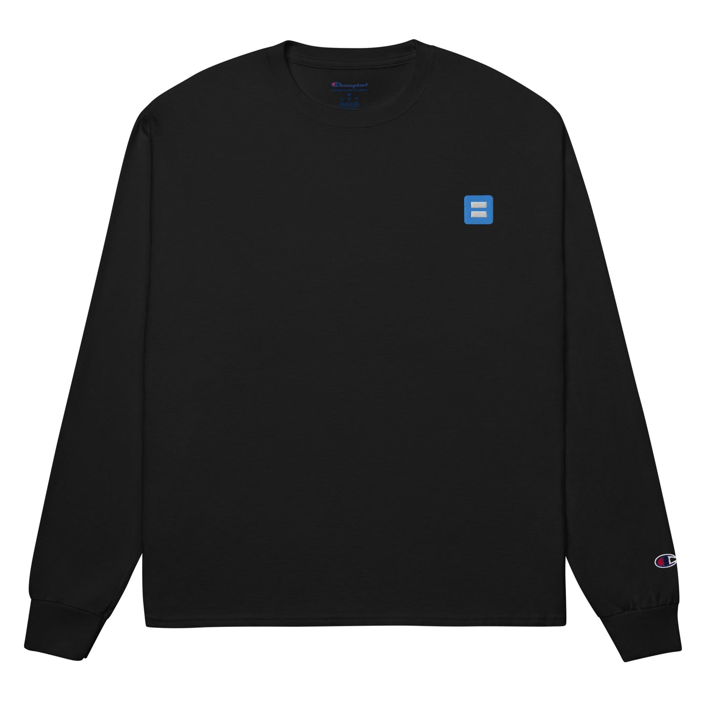 Embroidered Favicon Champion Long Sleeve Shirt